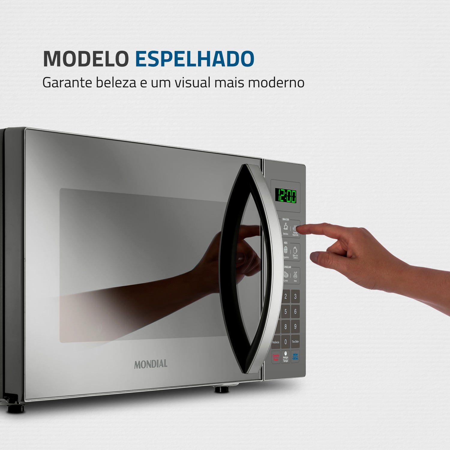 Micro-ondas Mondial MO 02 34 E 1400W 34 Litros 127v 60Hz