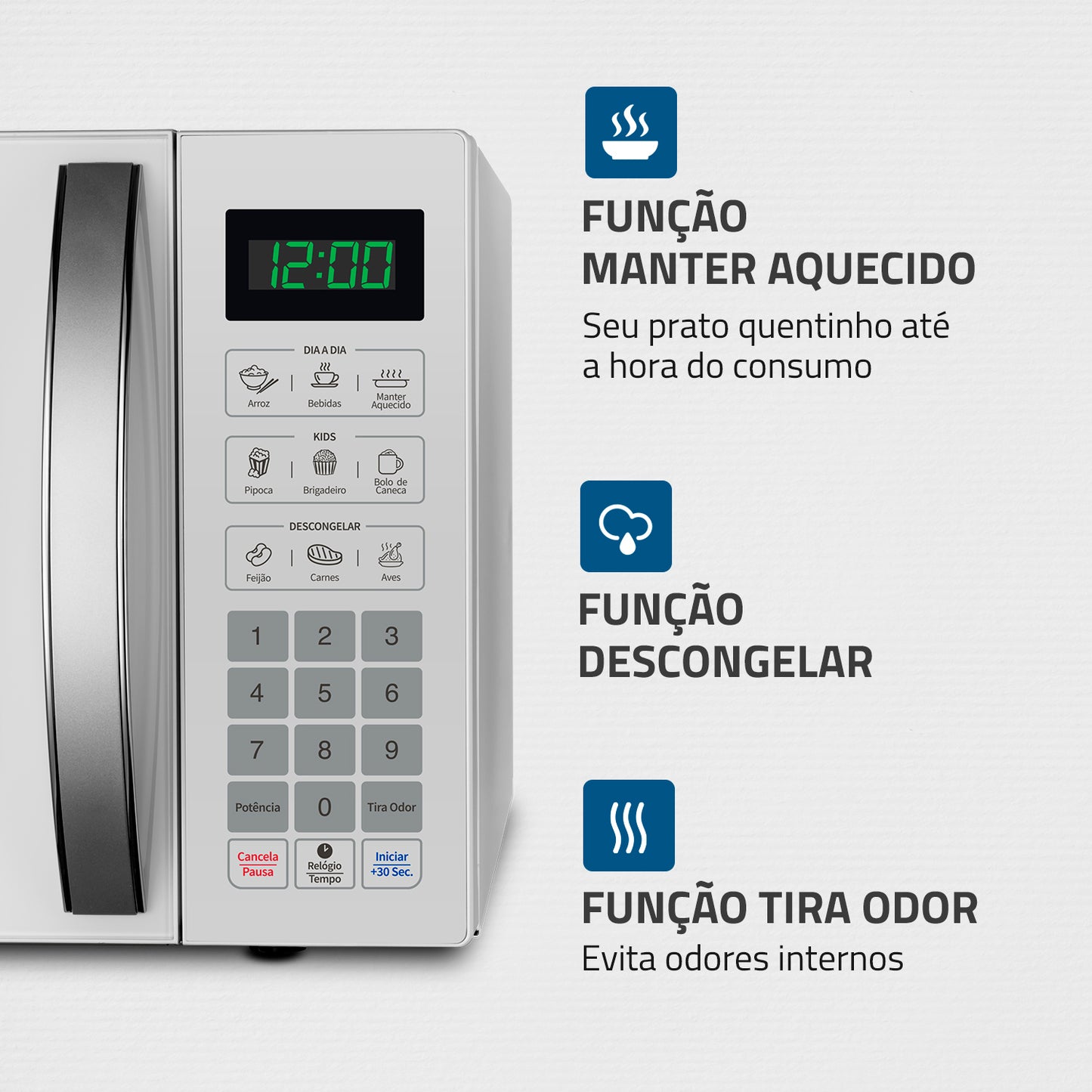 Micro-ondas Mondial Mo-02-34-w Branco 34 Litros 1400W