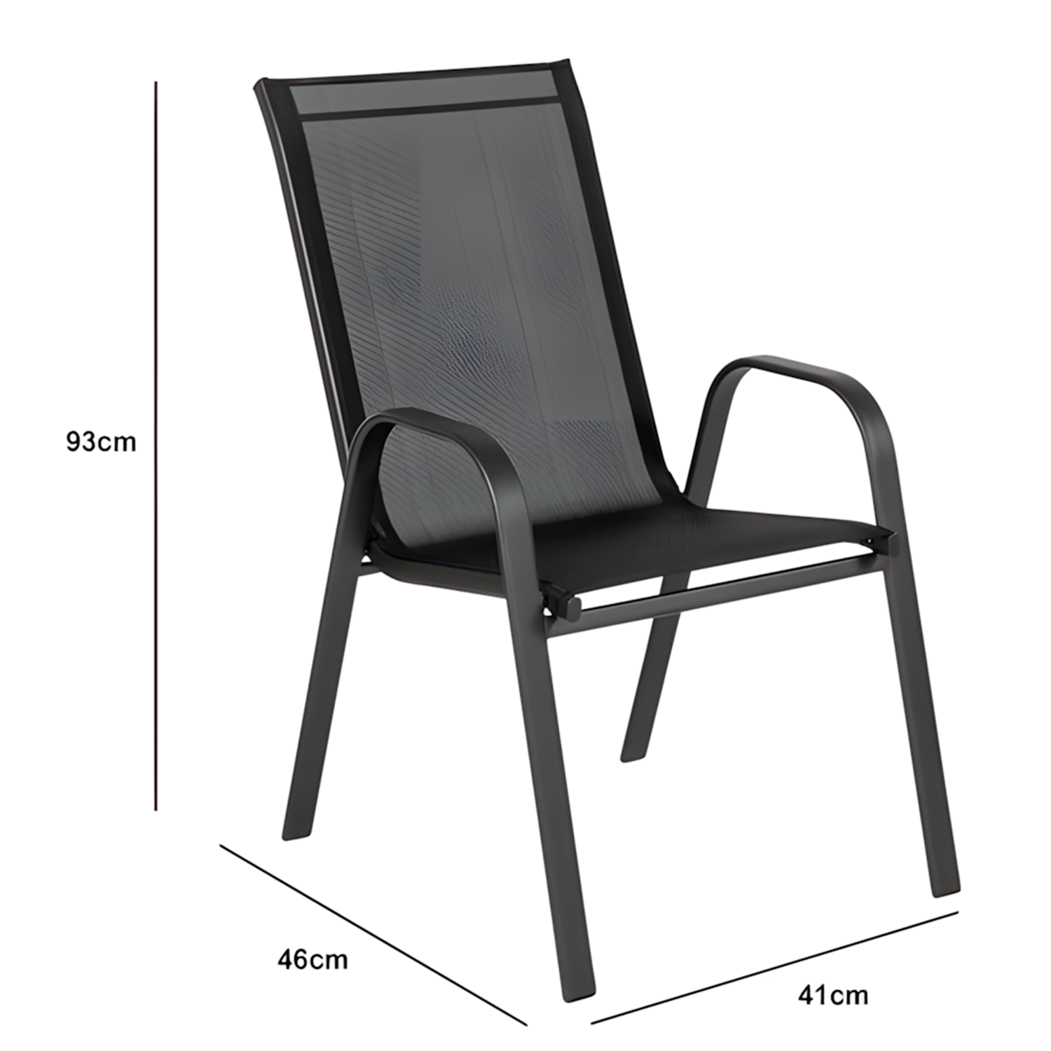 Conjunto de Mesa com 2 Cadeiras Empoli EM-6021 para Jardim