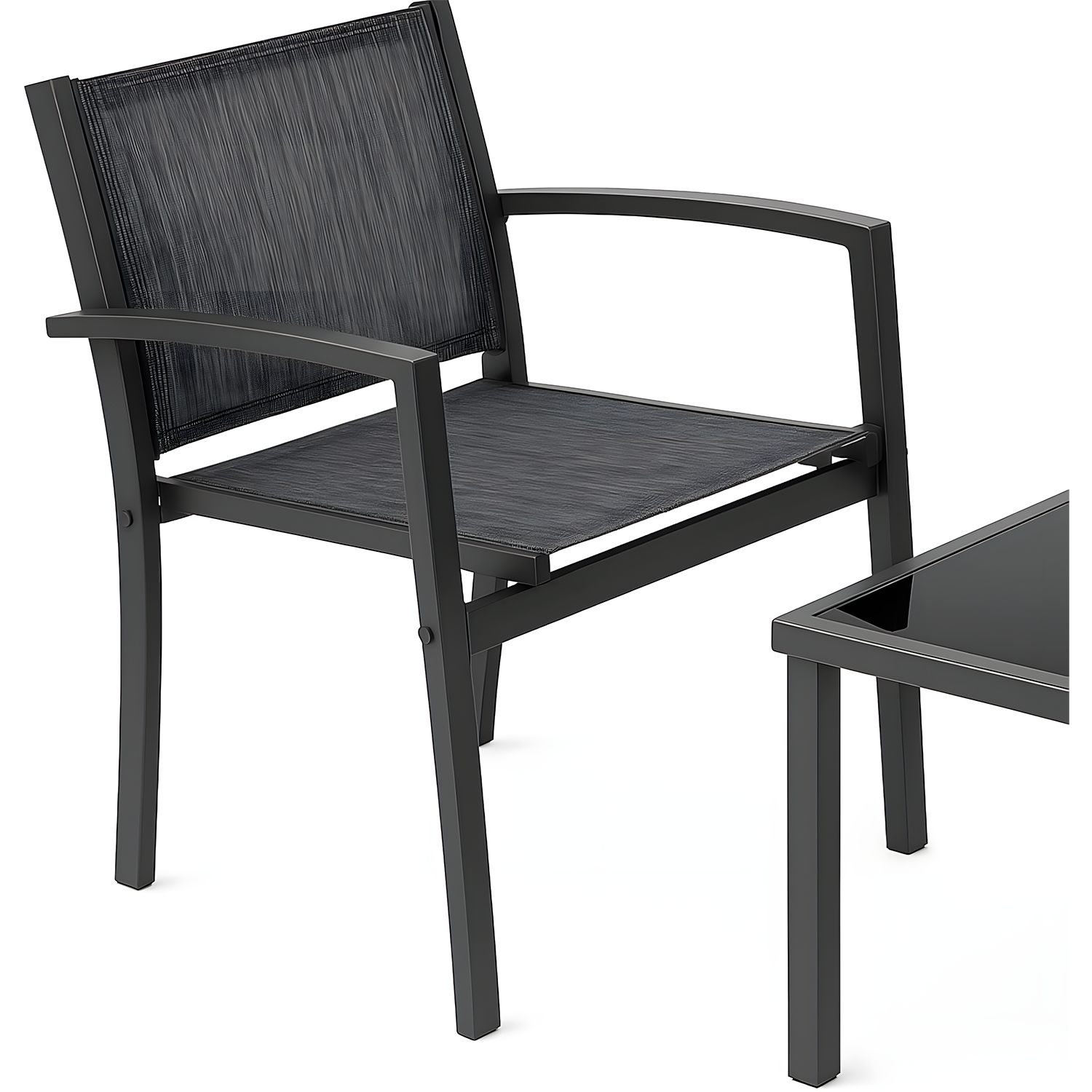 Conjunto Terraço Relax 4 Peças Estrutura Aço Área Externa