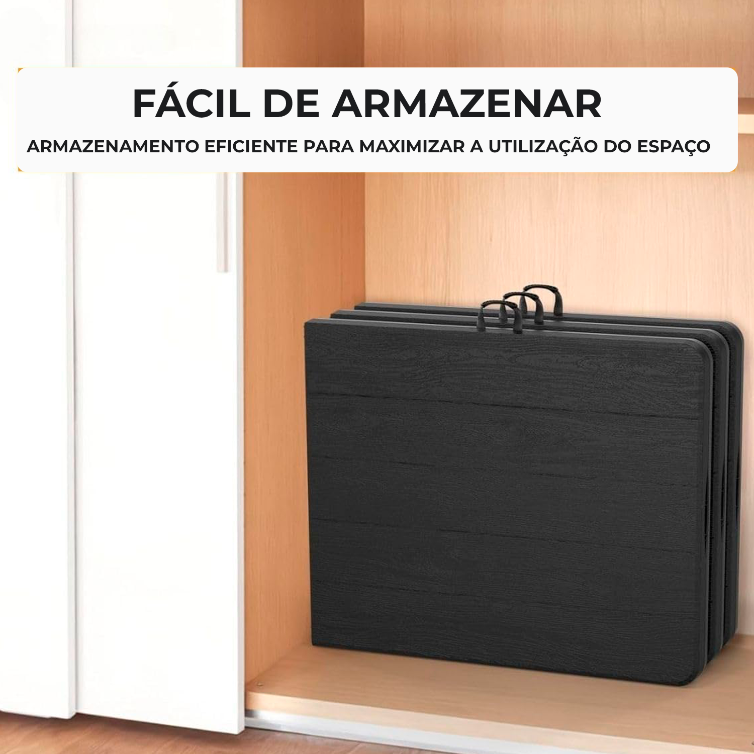 Mesa Retangular Dobrável Multiuso Portátil de Camping 180cm