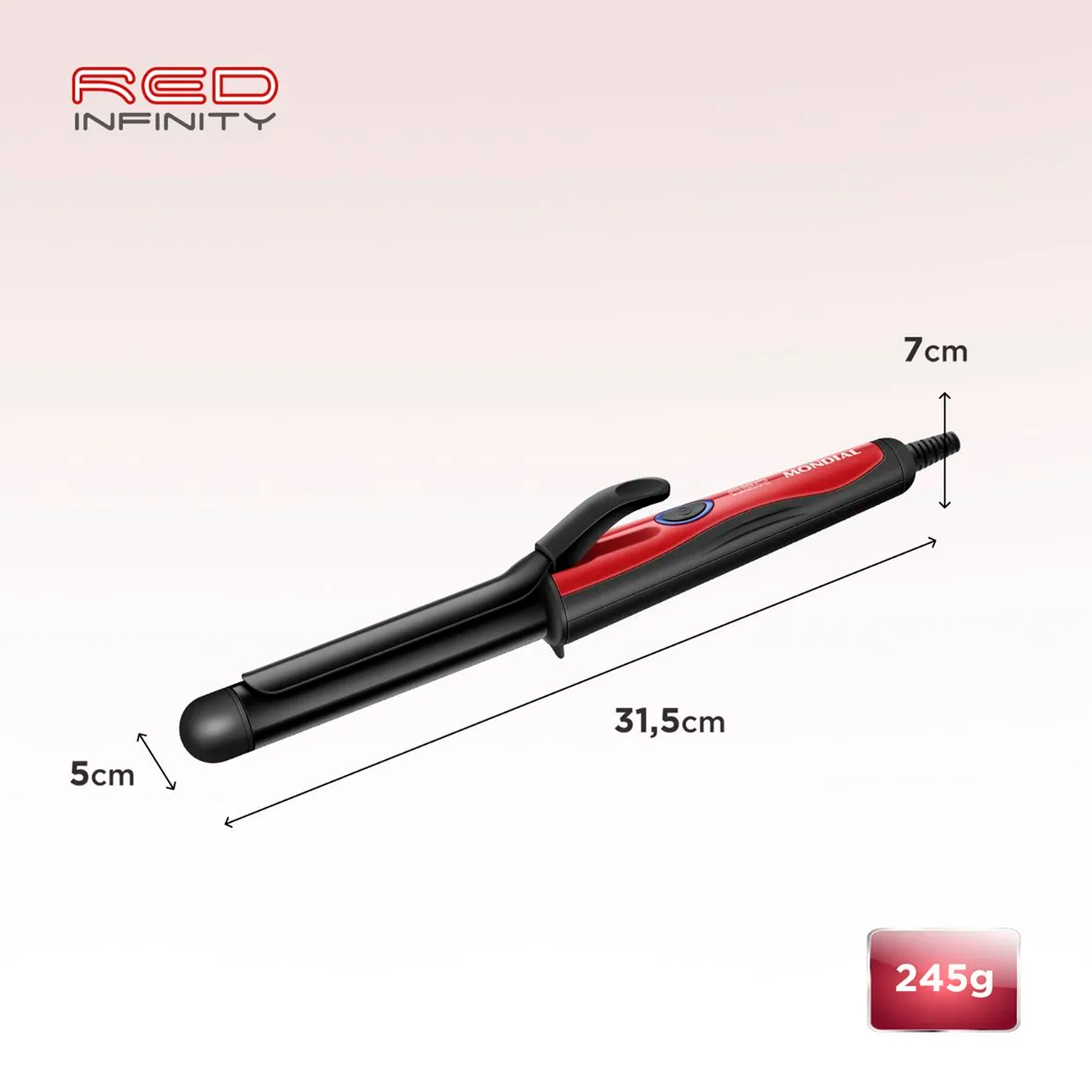 Modelador De Cachos Mondial Infinity Em-12 Bivolt