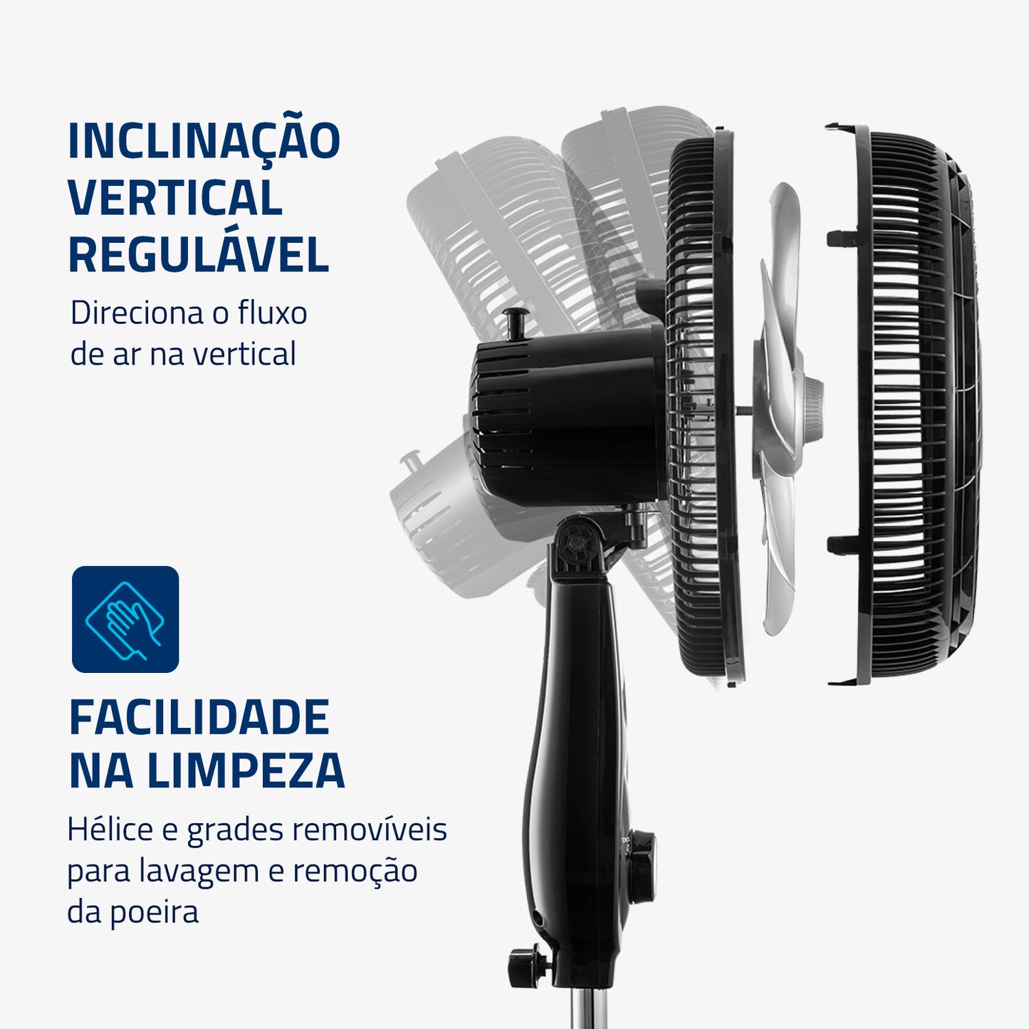 Ventilador De Coluna Mondial Nvt-40c-8p Bravo Turbo Force 220v