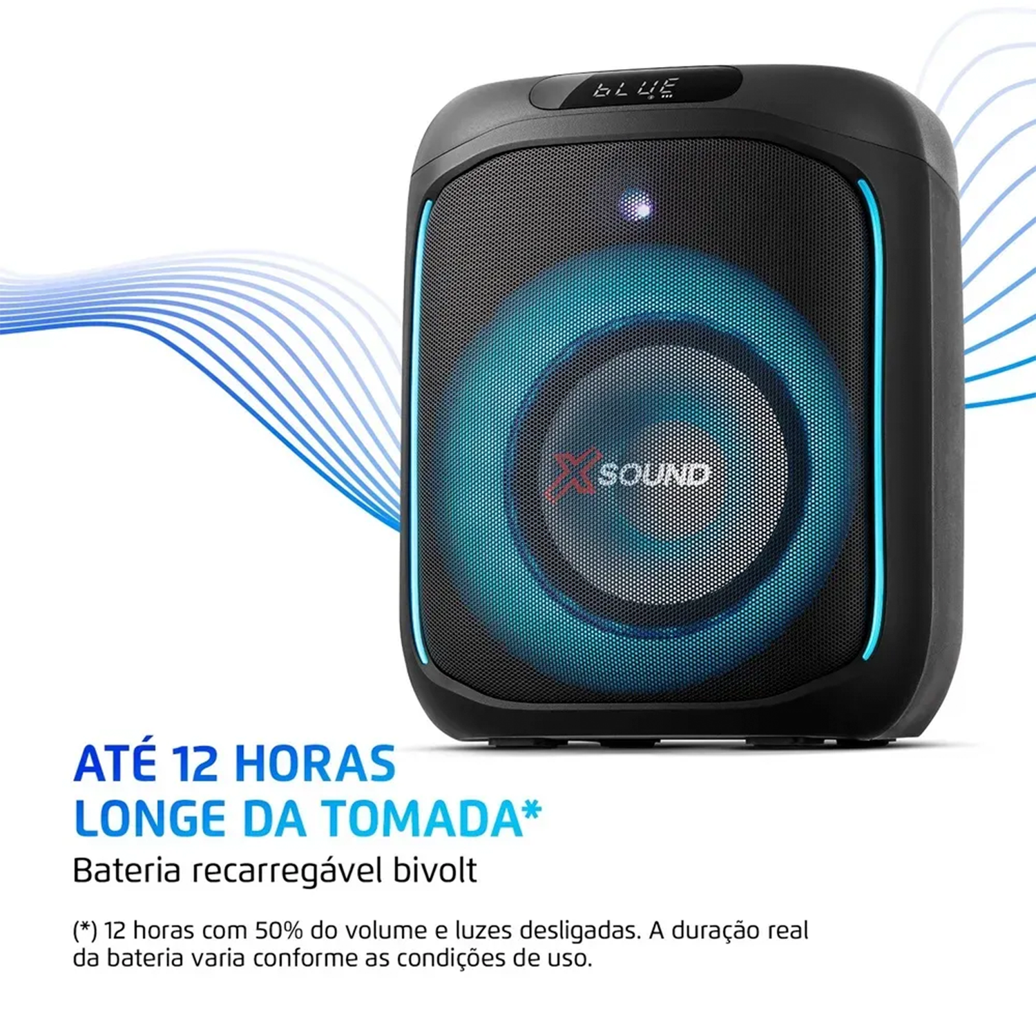 Caixa de Som Box Mondial Party PBX-350 com LED Digital 350W