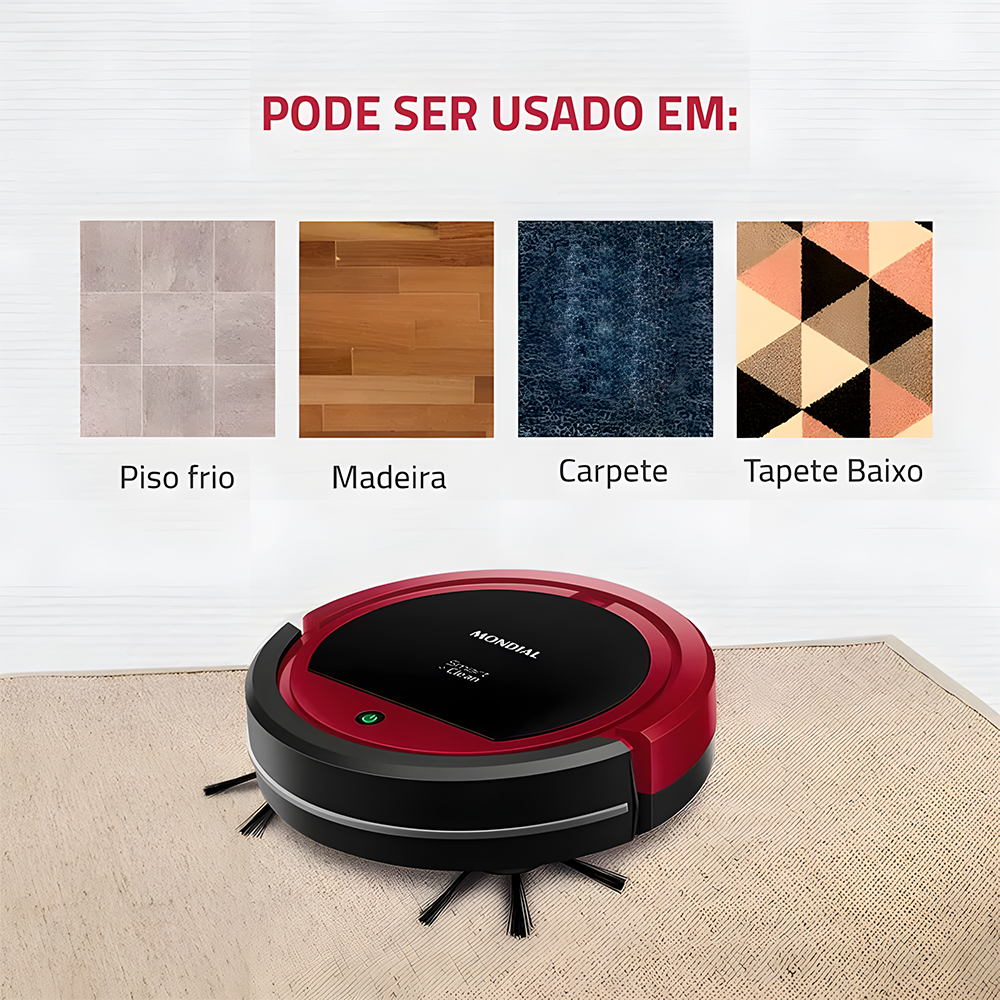 Aspirador De Pó Robô Smart Clean Mondial Rb-07 Bivolt 30w