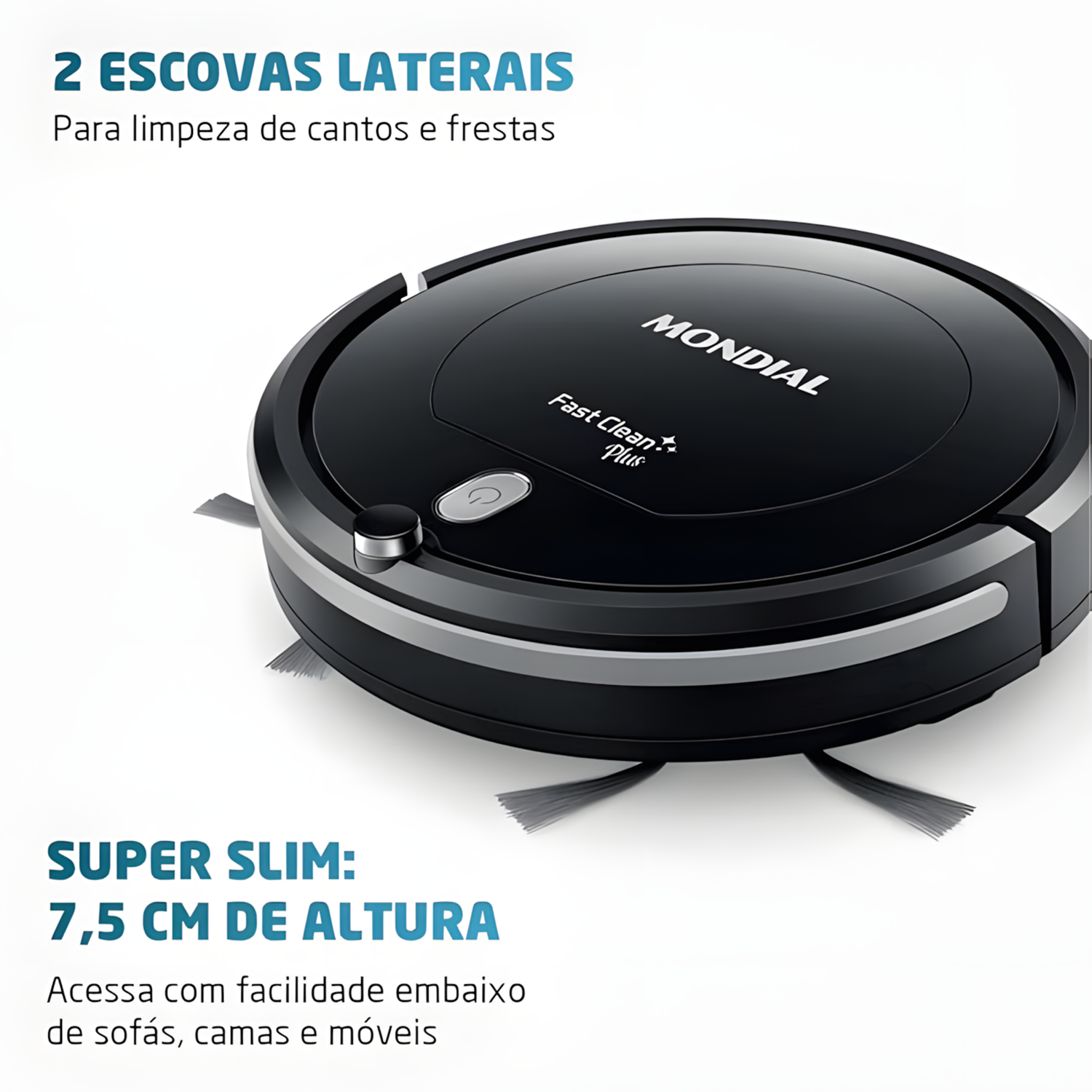 Aspirador De Po Robô Multi Clean Mondial Rb-03 Bivolt 30w