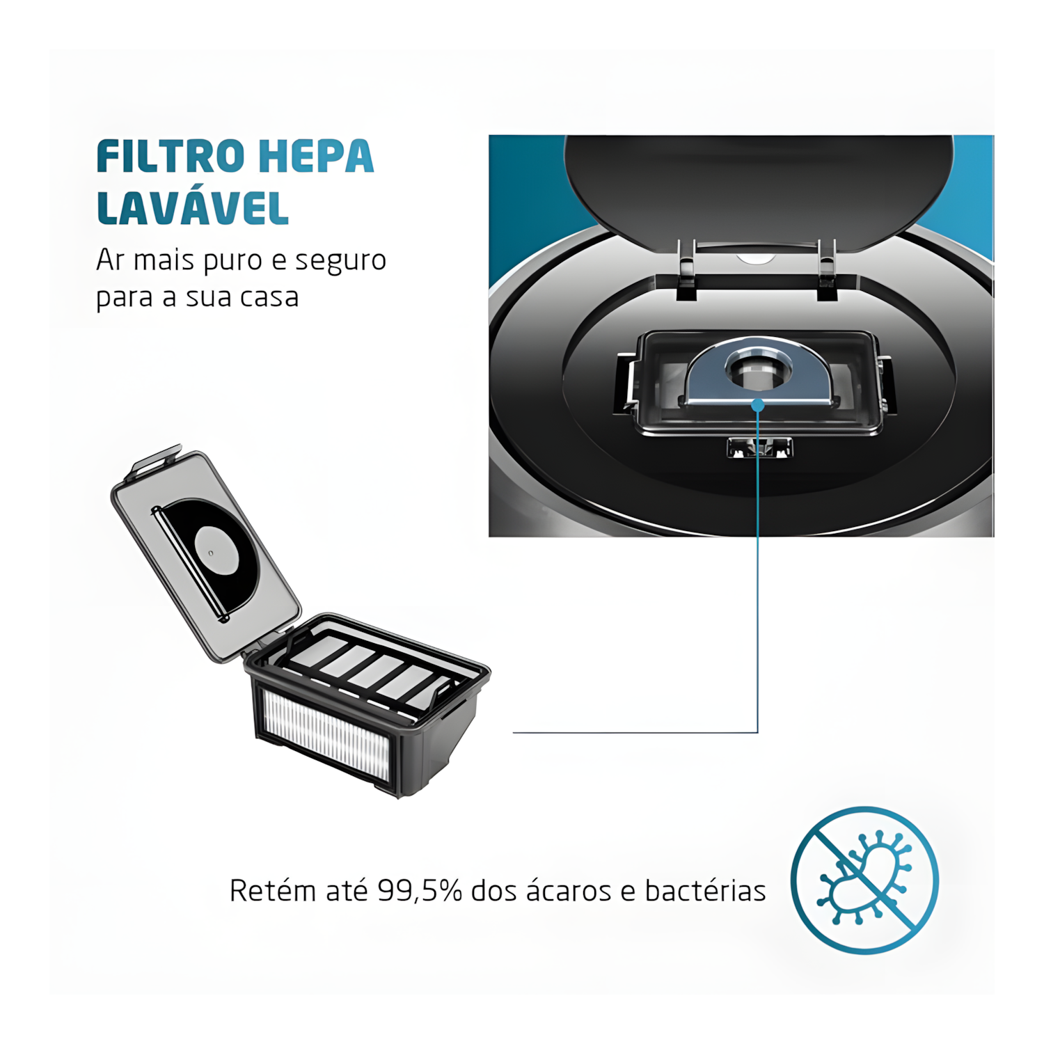 Aspirador De Po Robô Multi Clean Mondial Rb-03 Bivolt 30w