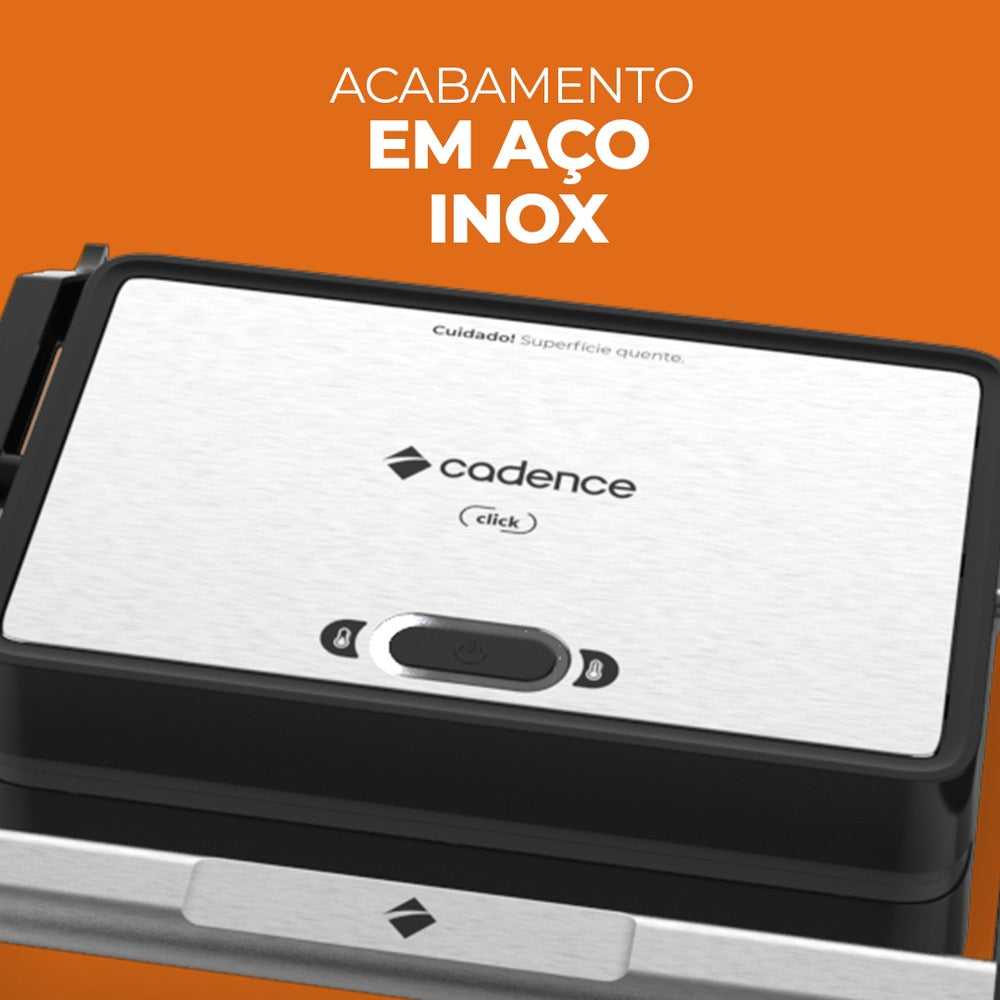 Sanduicheira Grill Cadence GRL200 Compacta Antiaderente 1200W