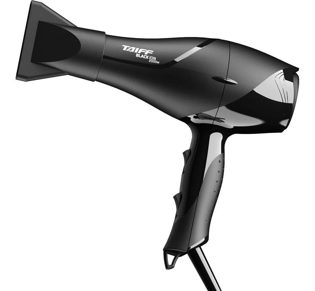 Secador De Cabelo Profissional Taiff Black Ion 2000w 110v Preto