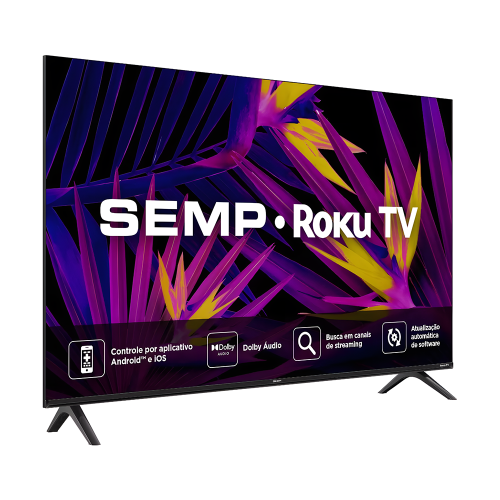 Smart Tv 43 Semp R6610 Fhd Led Roku Tv Wifi Dual Band Alexa