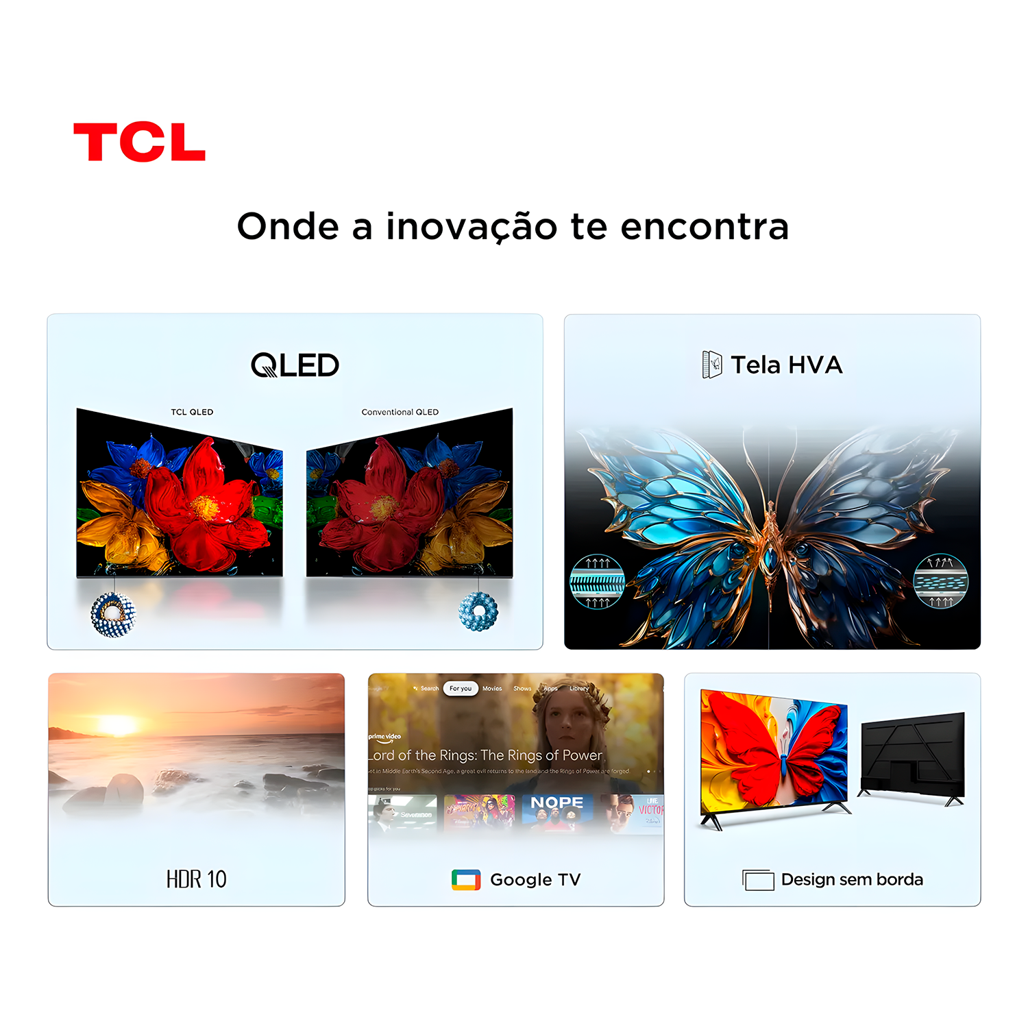 Smart TV 32 TCL QLED Android Wi-Fi Bluetooth 32S5K