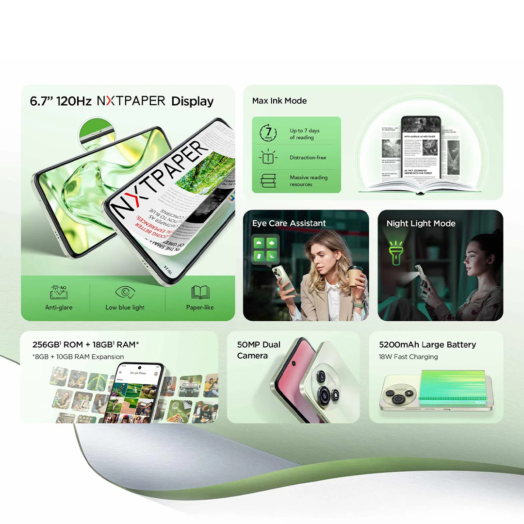 Smartphone TCL 60SE T521D 5G Nxtpaper 8GB Ram 256GB Tela 6.7