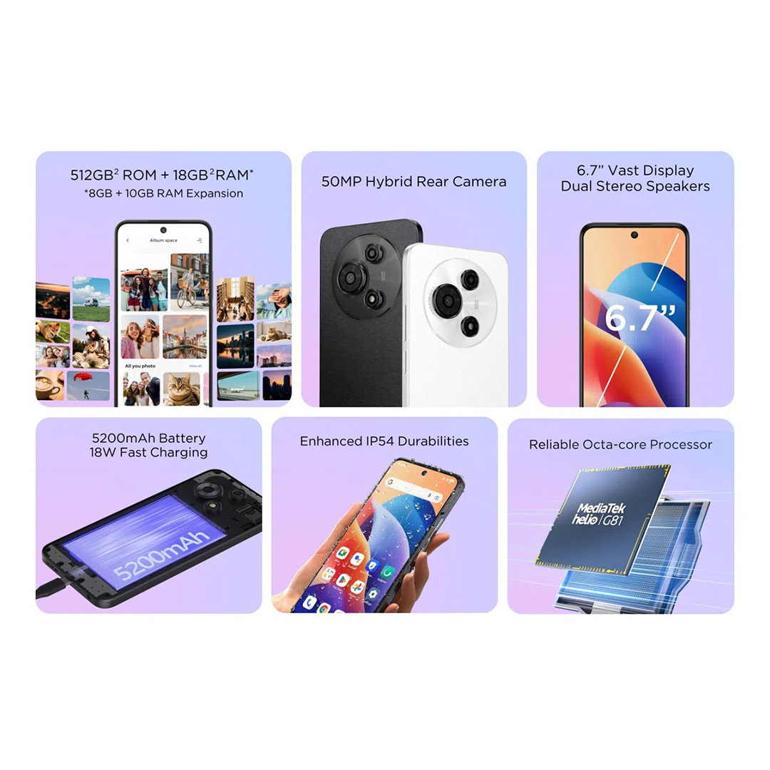 Smartphone TCL 60SE T626K 4G Octacore 8GB Ram 512GB Tela 6.8