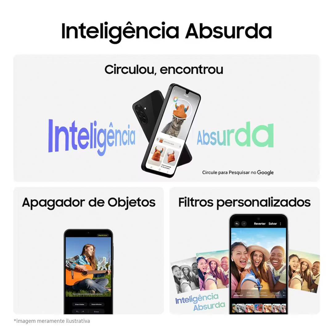 Smartphone Samsung Galaxy A26 Octa-Core 5G 256GB Tela 6.7