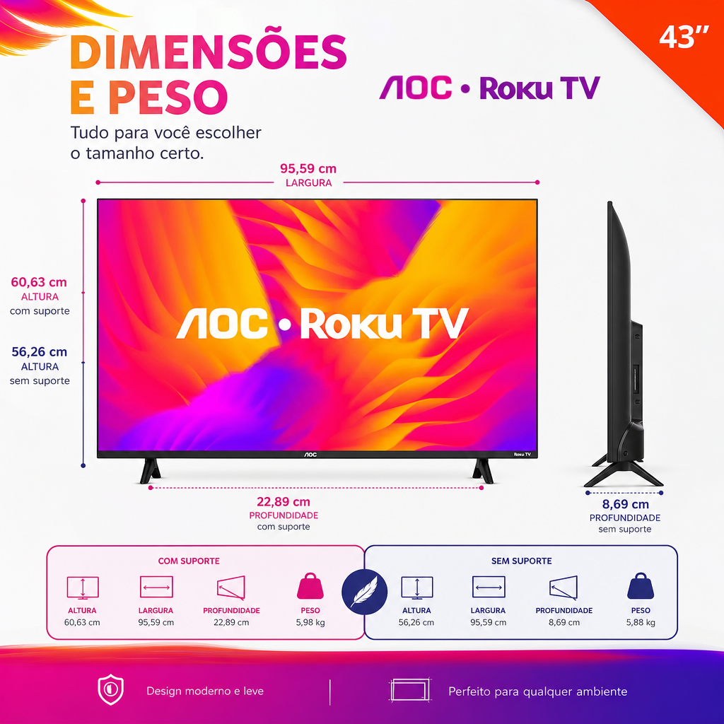 Smart TV AOC 43