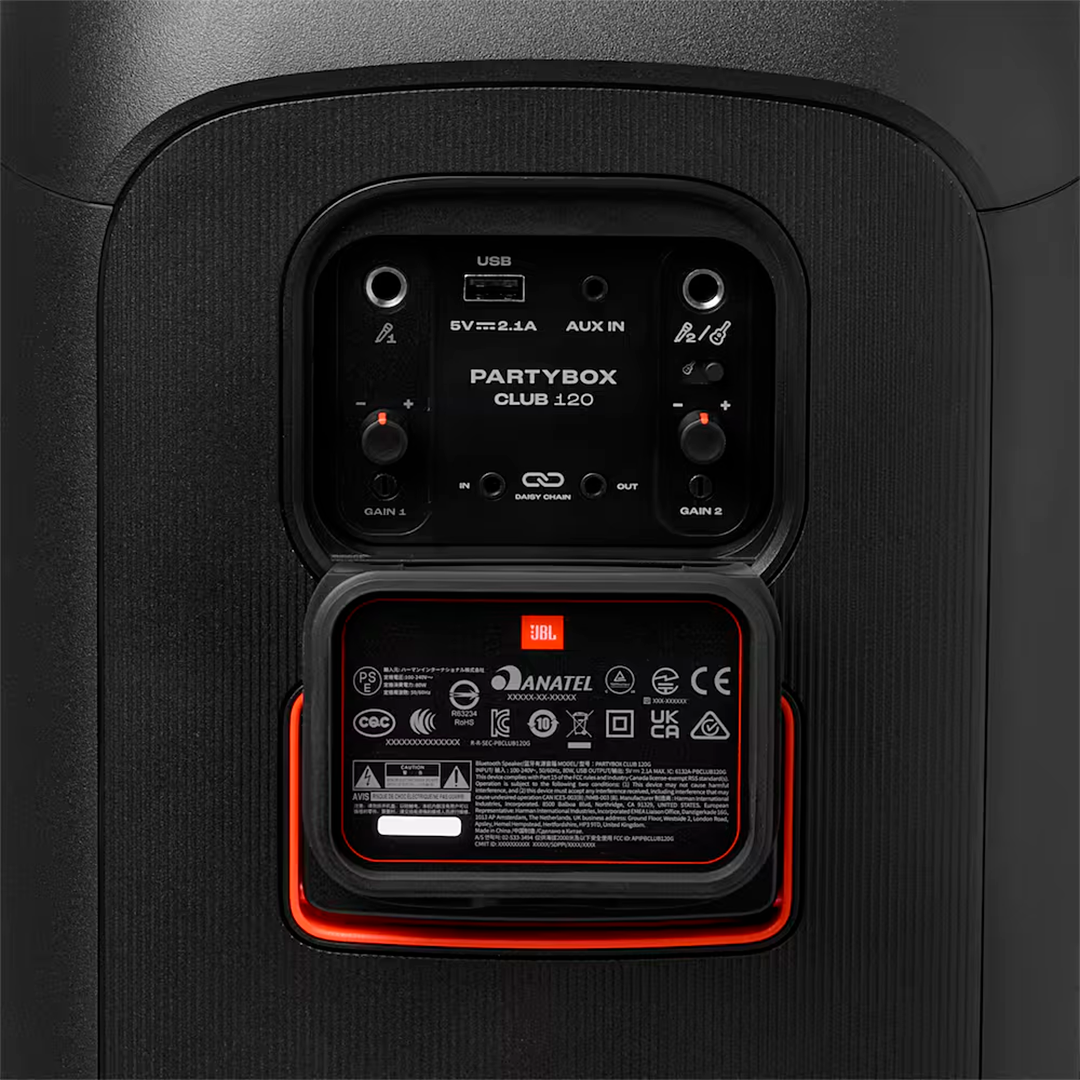 Caixa Amplificada JBL Party Box Club 120 Bluetooth Led 160W