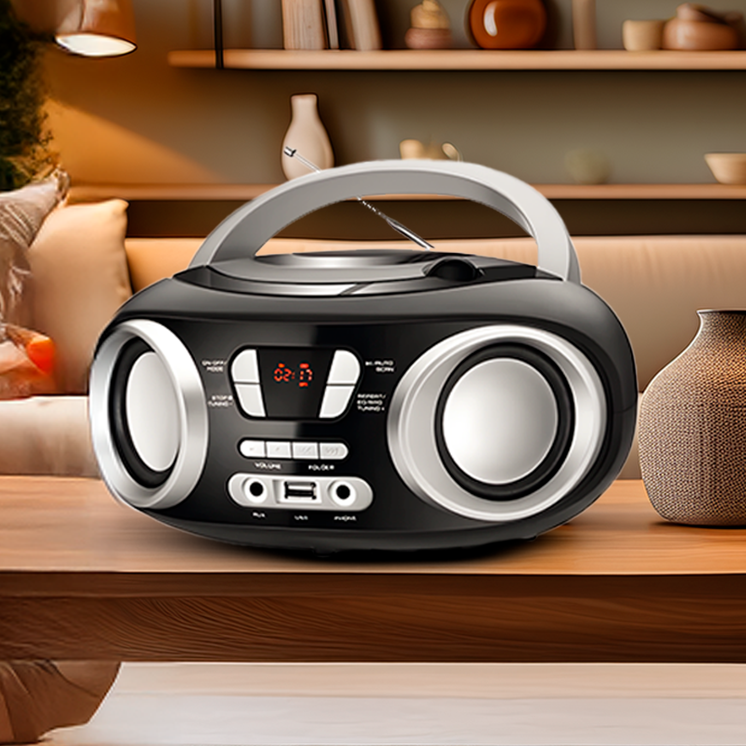 Radio Portatil Mondial Boombox Up Bivolt Usb Nbx13