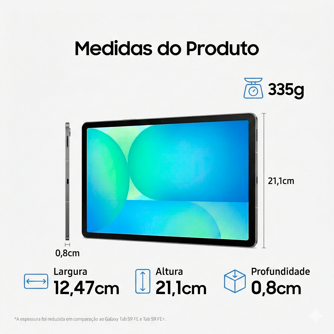 Tablet Samsung Tab A11 Plus Wi-fi 128GB 6GB RAM Tela LCD 11