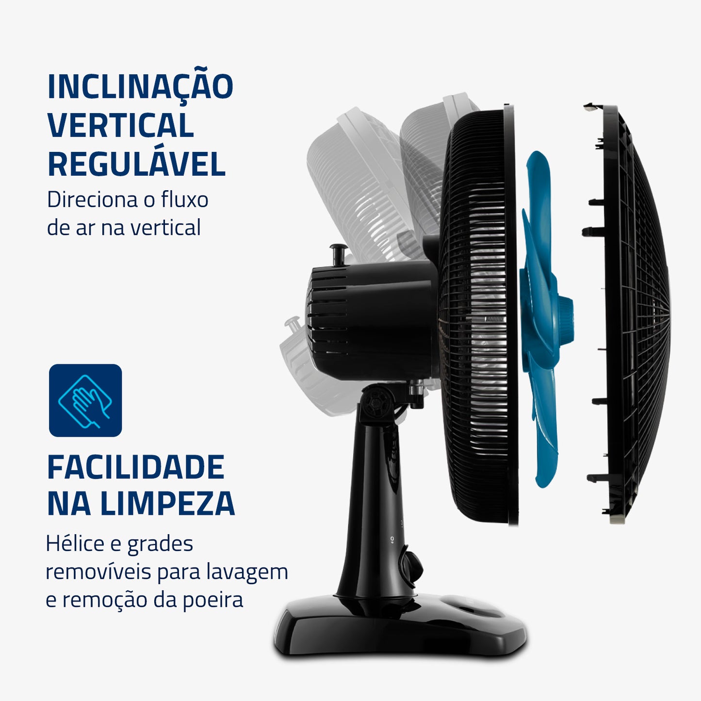 Ventilador Super Power Mondial 30cm Vsp-30-ap 6 Pás 60W