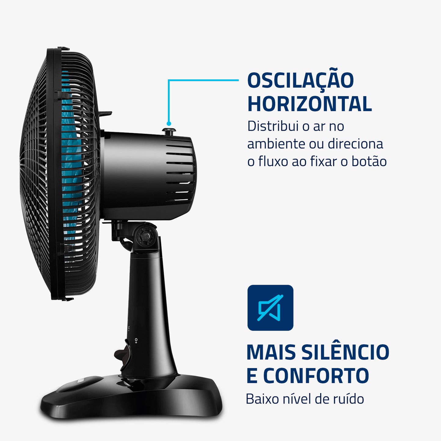 Ventilador Super Power Mondial 30cm Vsp-30-ap 6 Pás 60W