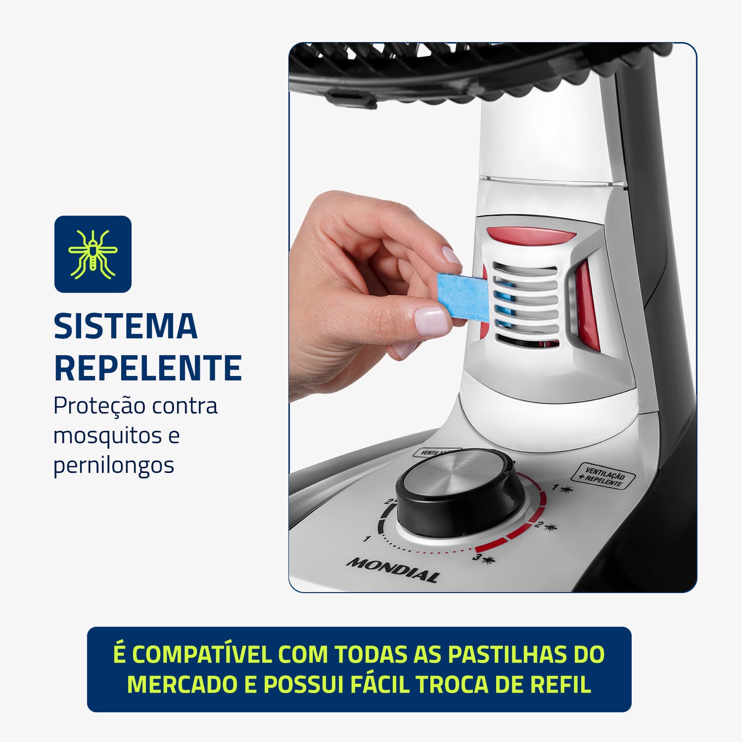 Ventilador De Mesa Mondial Vtx-40-8p-rp Super Turbo 40cm 220v