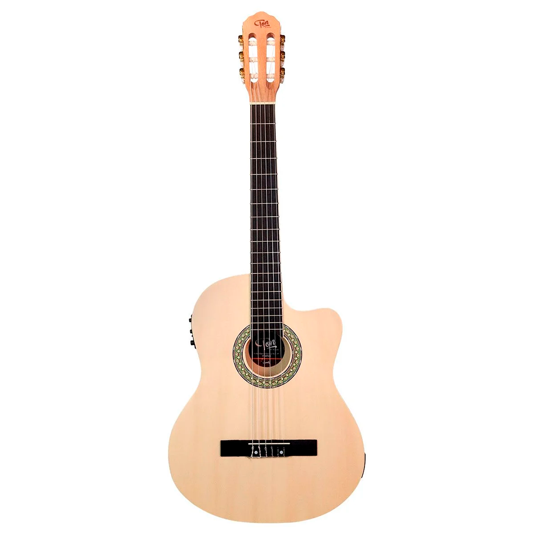 Violão Elétrico Cutaway Tonante TN39NBCE Natural com Afinador