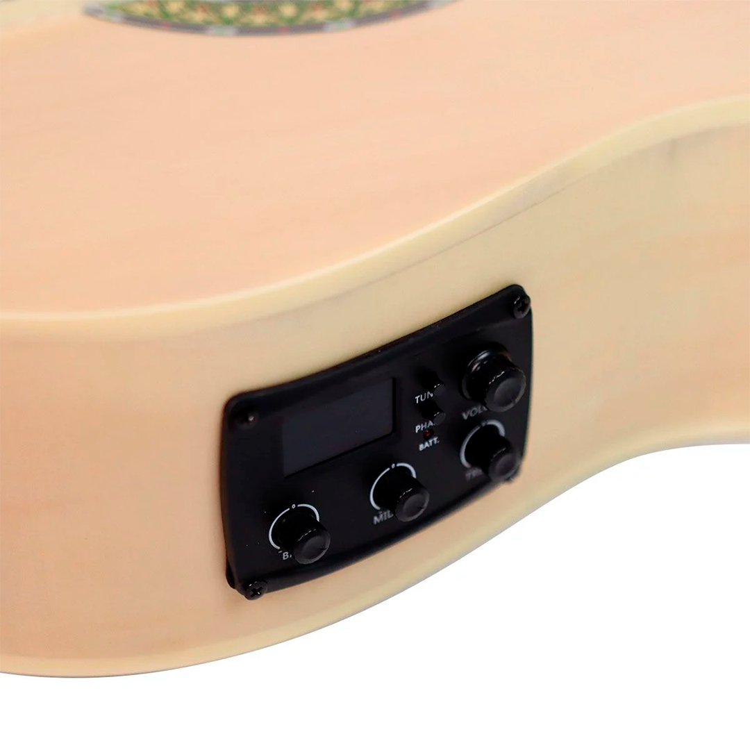 Violão Elétrico Cutaway Tonante TN39NBCE Natural com Afinador