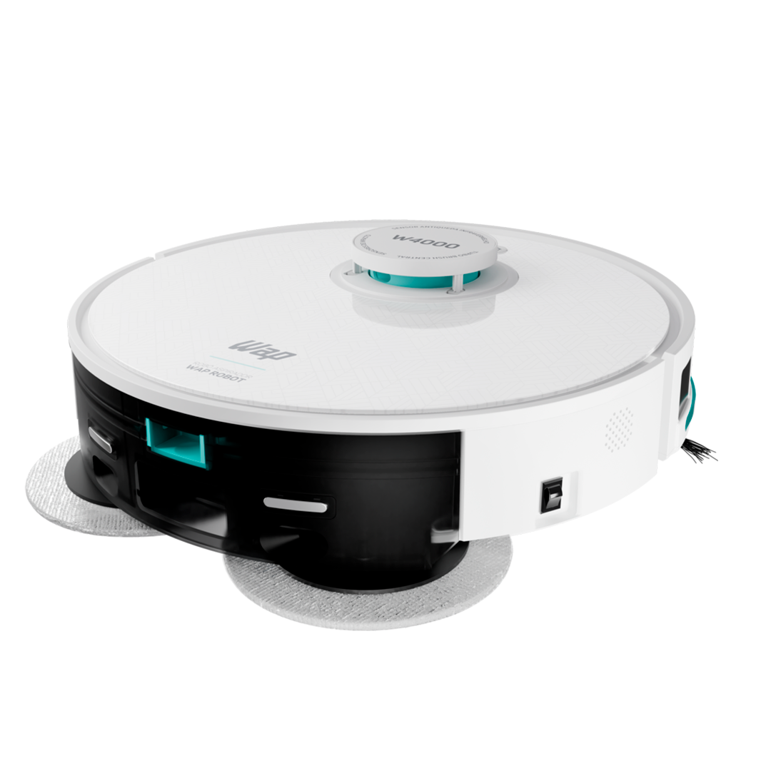 Aspirador Pó Robot WAP W4000 Base Autolimpante Laser Mop 48W