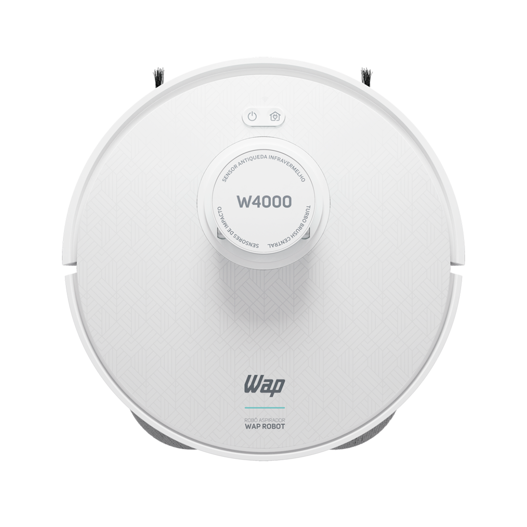 Aspirador Pó Robot WAP W4000 Base Autolimpante Laser Mop 48W