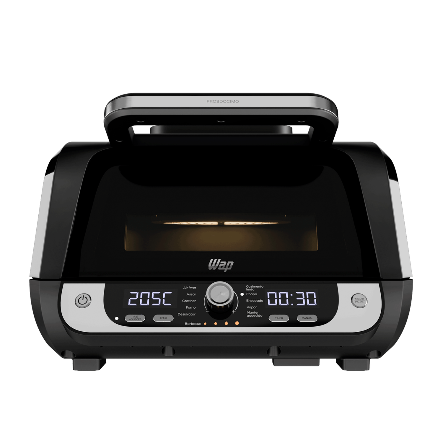 Fritadeira Elétrica Air Fryer Wap Barbecue 10l Digital 1800w