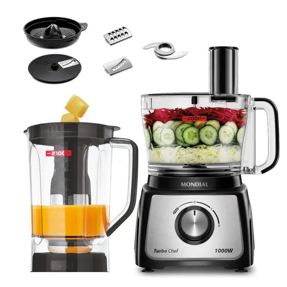 Multiprocessador 5 Em 1 Mondial Turbochef Potência 1000w Loi