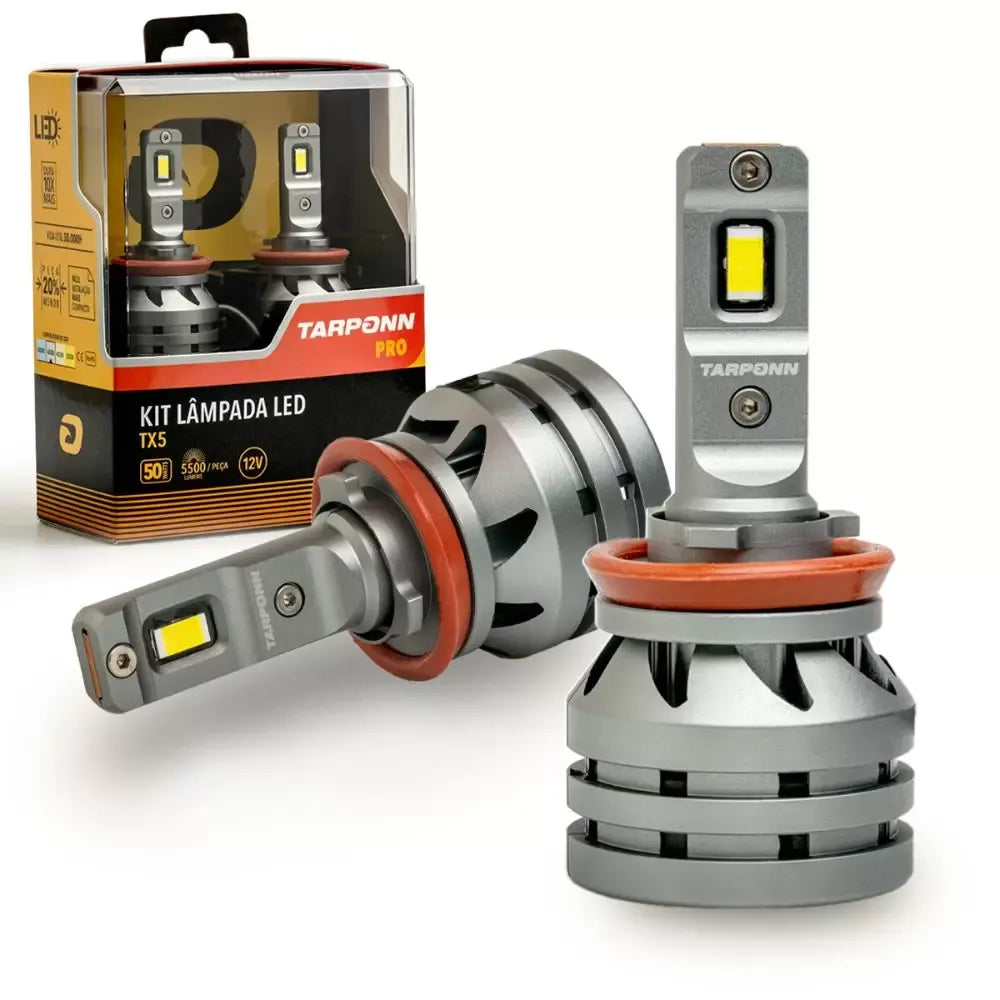Kit Lâmpadas Led Tamponn TP-6417 TX5 Pro H8/H9/H11/H16-A 50w