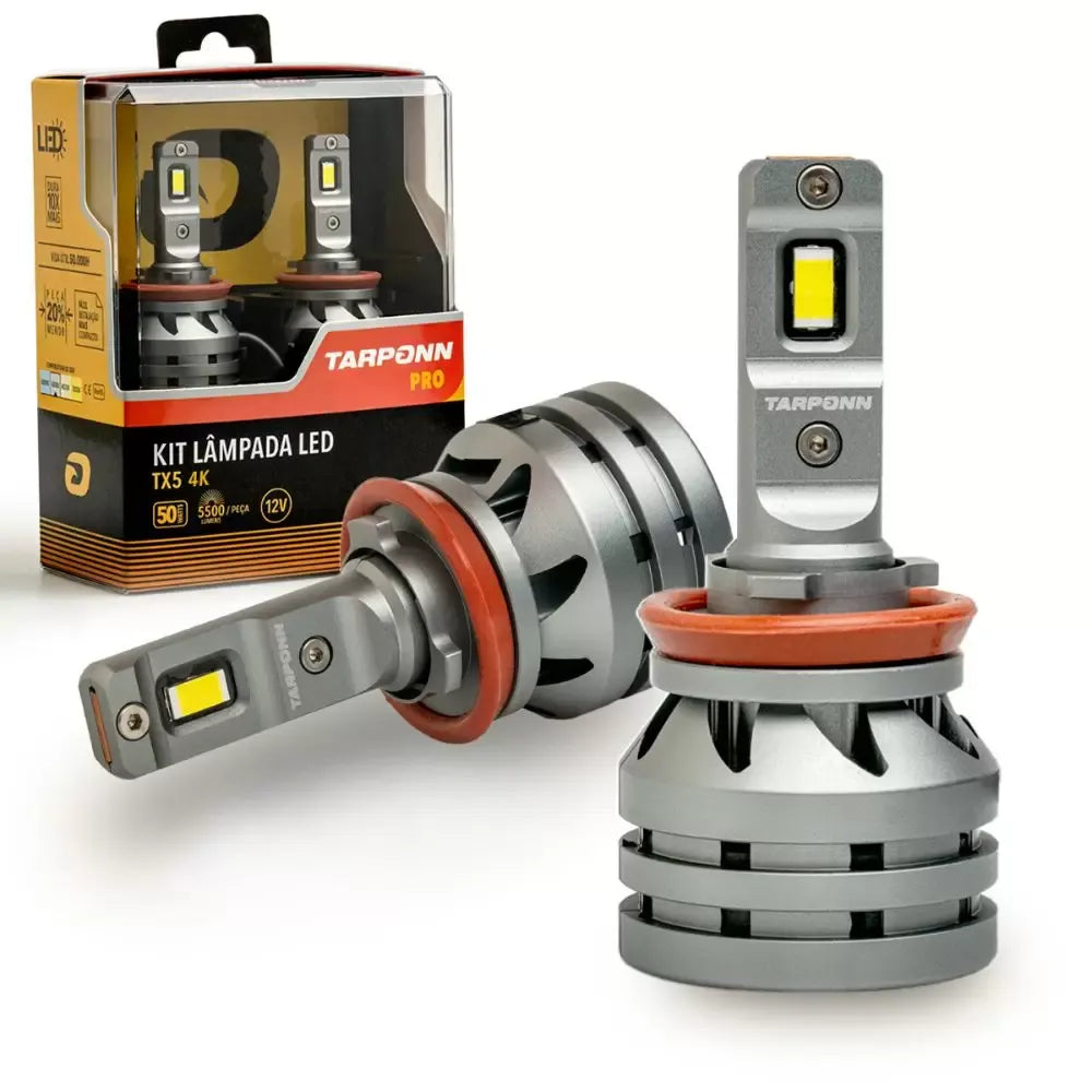 Kit Lâmpadas Led Tamponn TP-6417 TX5 Pro H8/H9/H11/H16-A 50w