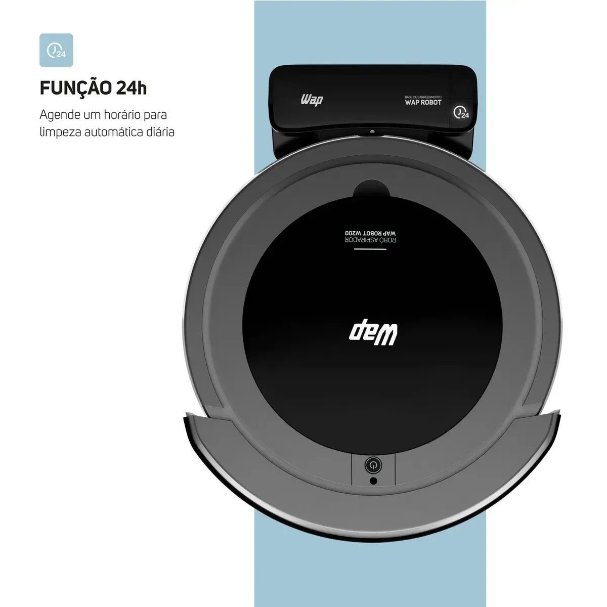 Robô Aspirador WAP Robot W200 3 em 1 Com Controle Bivolt