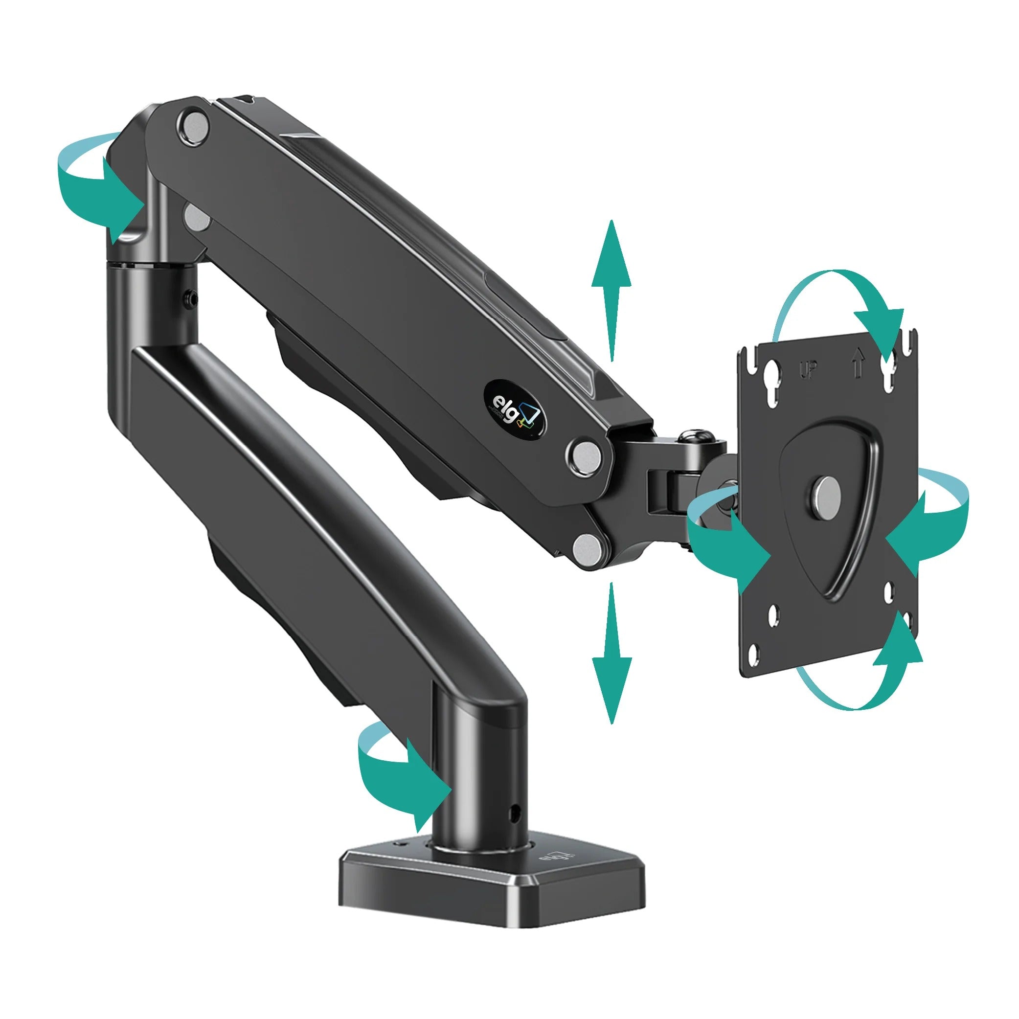 Suporte Articulado de Mesa ELG F80N Pistão a Gás 17” á 35”
