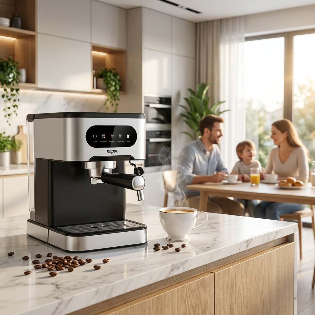 Cafeteira Nappo Expresso DELUXE NEC-339 6 em 1 Moedor 1350W 127V