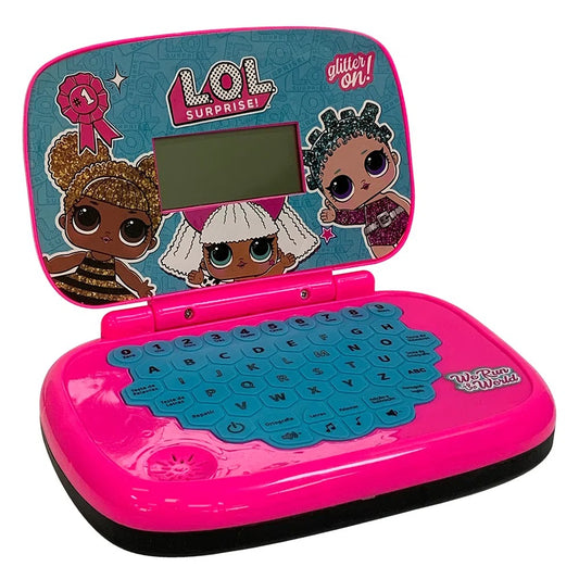 Laptop Infantil Para Crianças Bilíngue Rosa Candide 9815