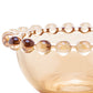 Conjunto Com 4 Bowls Cristal Pearl Resistente 9x4cm Lyor Ambar