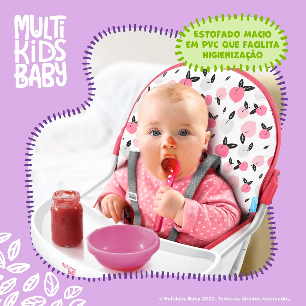 Cadeira De Alimentação Alta Multikids Baby Slim Bb371 6m-15kg