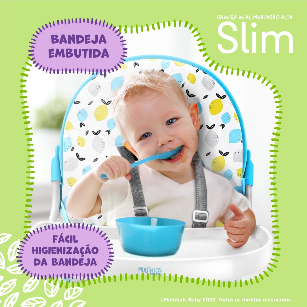 Cadeira De Alimentação Alta Multikids Baby Slim Bb371 6m-15kg